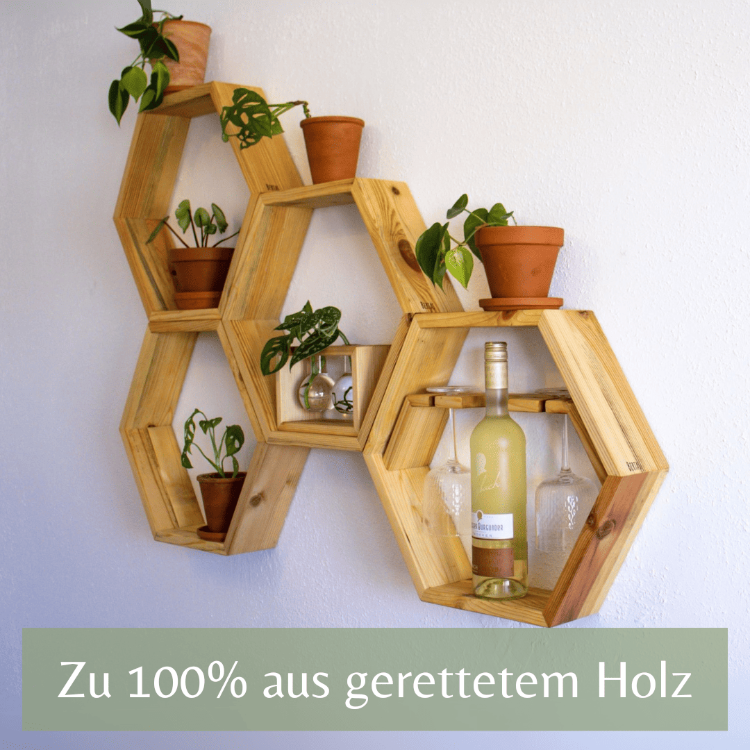 Wandregal "Olaf" - Hexagon