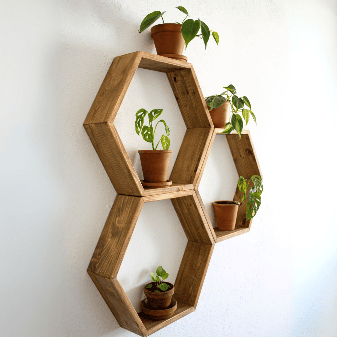 Wandregal "Olaf" - Hexagon