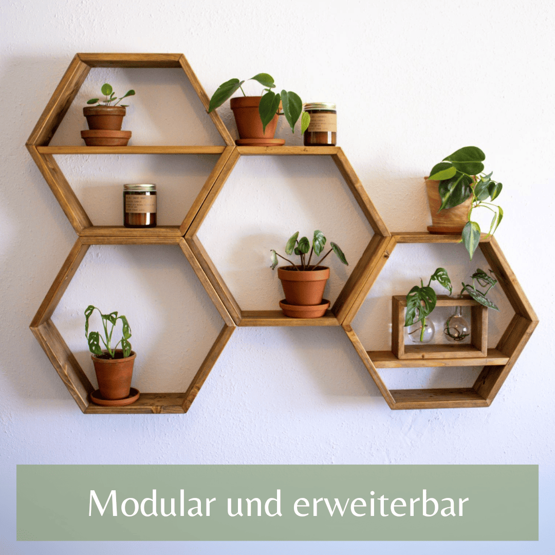 Wandregal "Olaf" - Hexagon