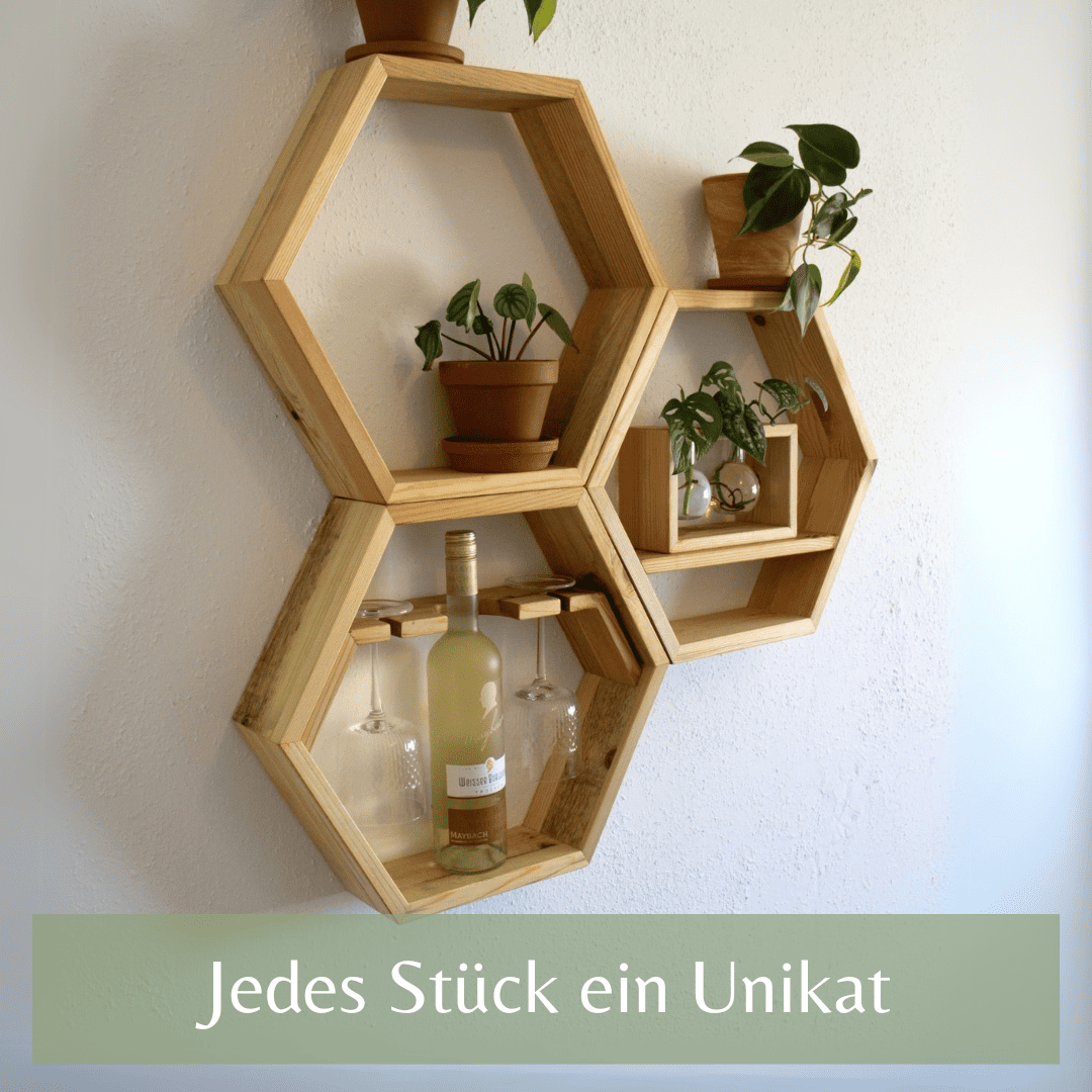 Wandregal "Olaf" - Hexagon